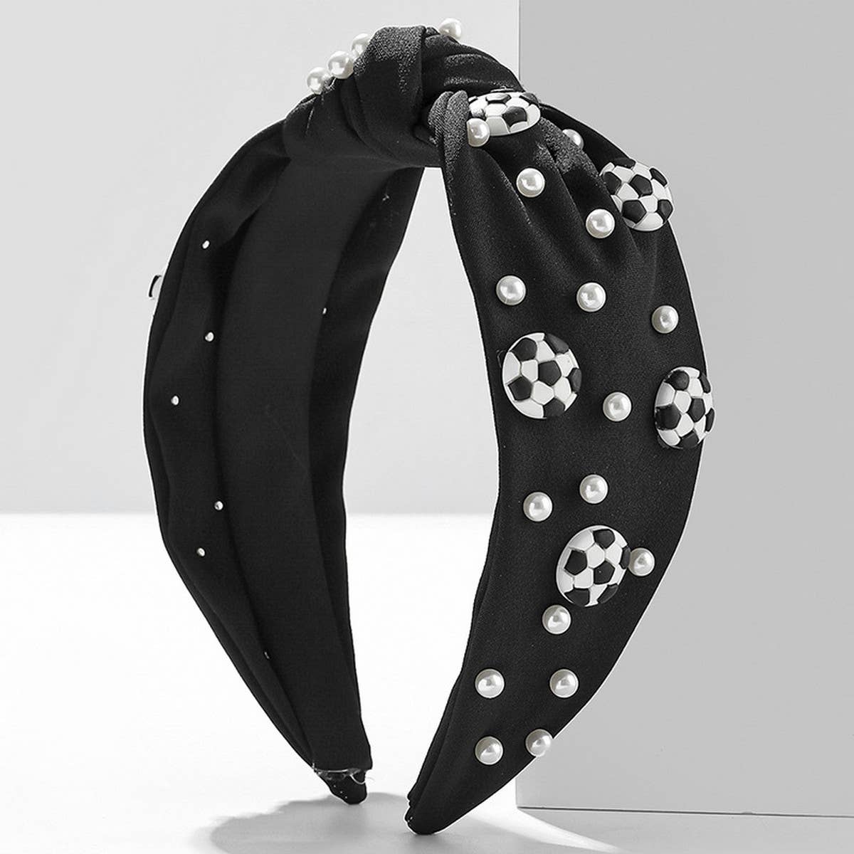 FOOTBALL BASKETBALL DECORATED PEARL HEADBAND_CWAHA2548