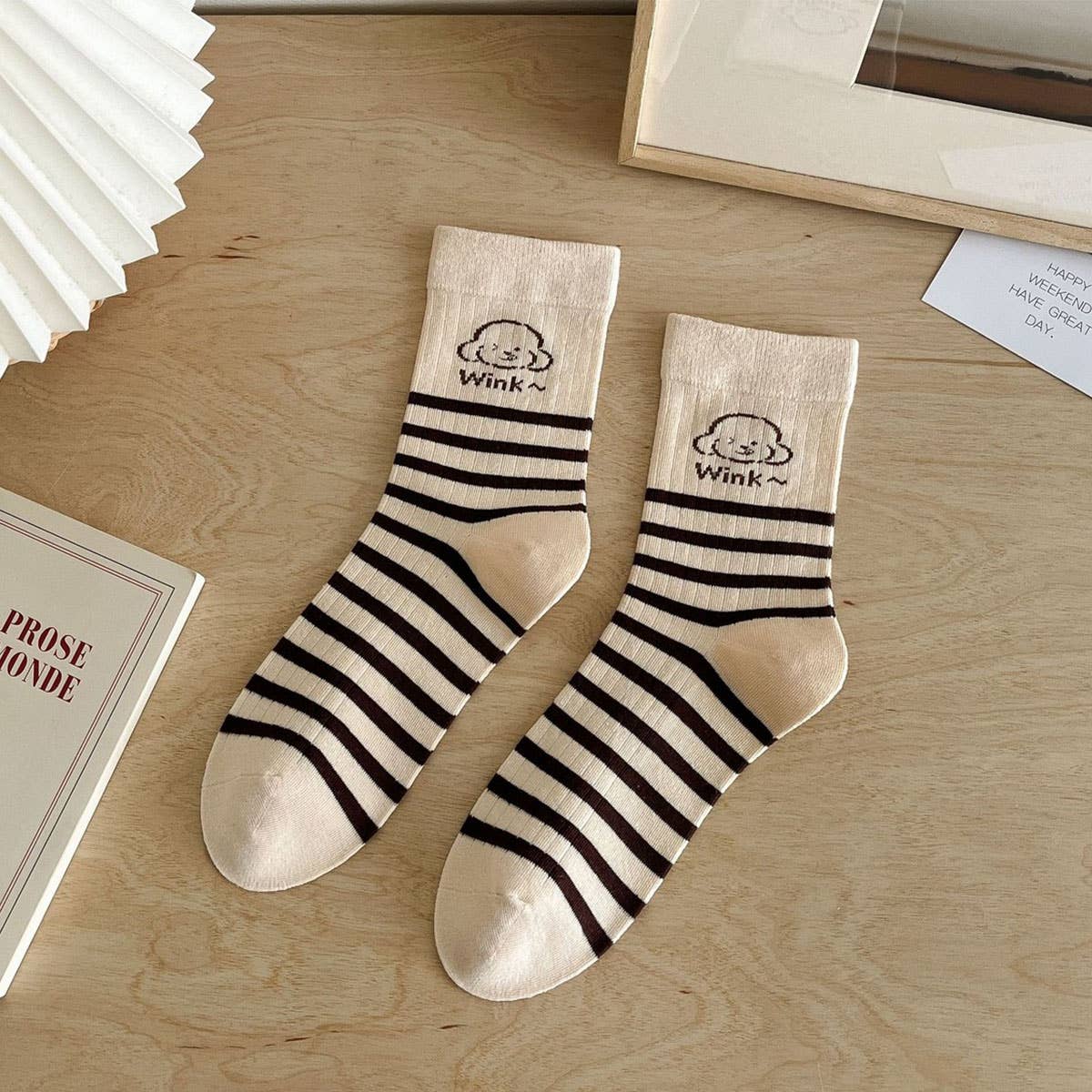 NEW AUTUMN MAILLARD CARTOON CUTE PUPPY SOCKS_CWMS1368