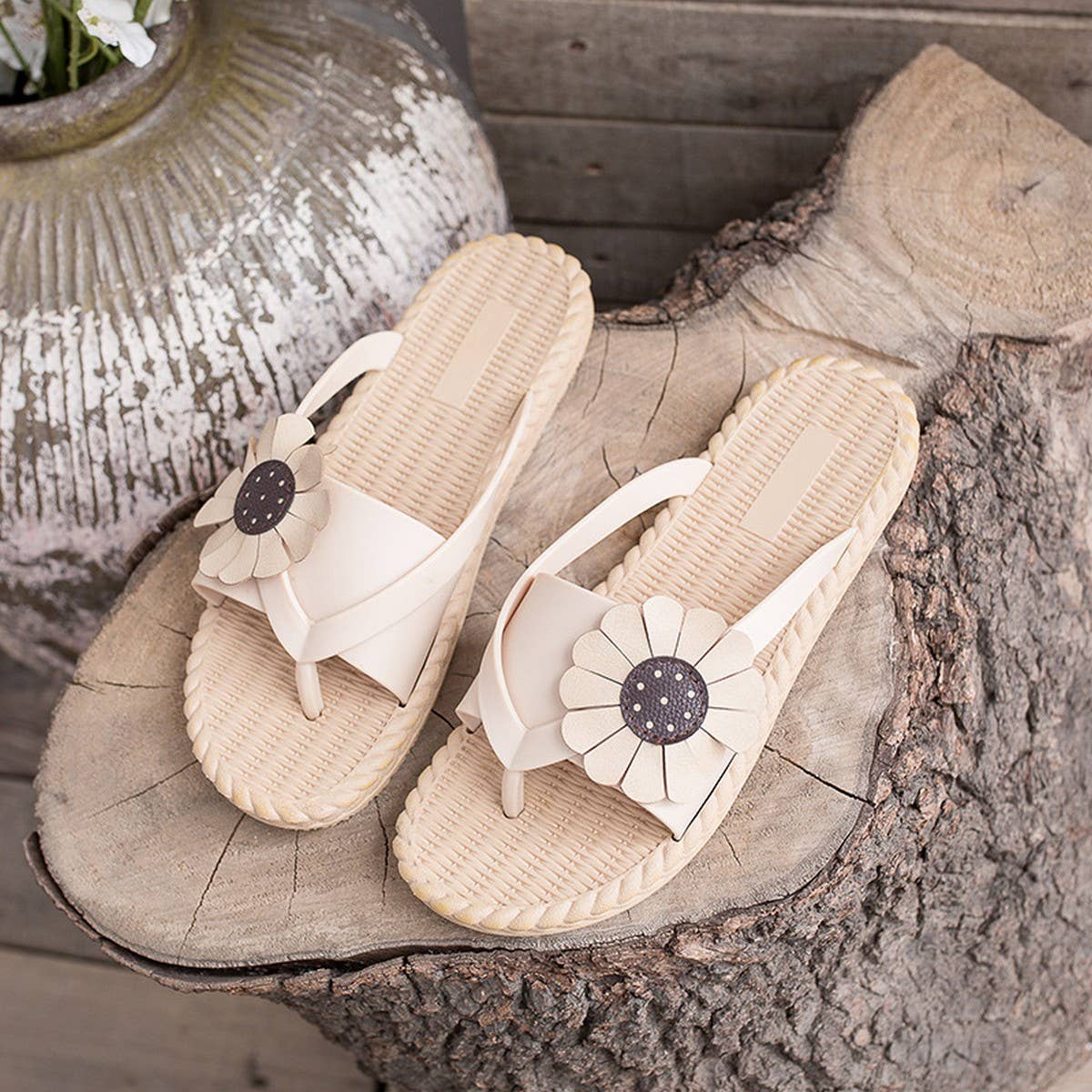 Sunflower Flip-Flops Non-Slip Slippers For Womens_Cwshs0676
