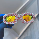 SPORTY CAT EYE DIAMOND SUNGLASSES_CWASG0803