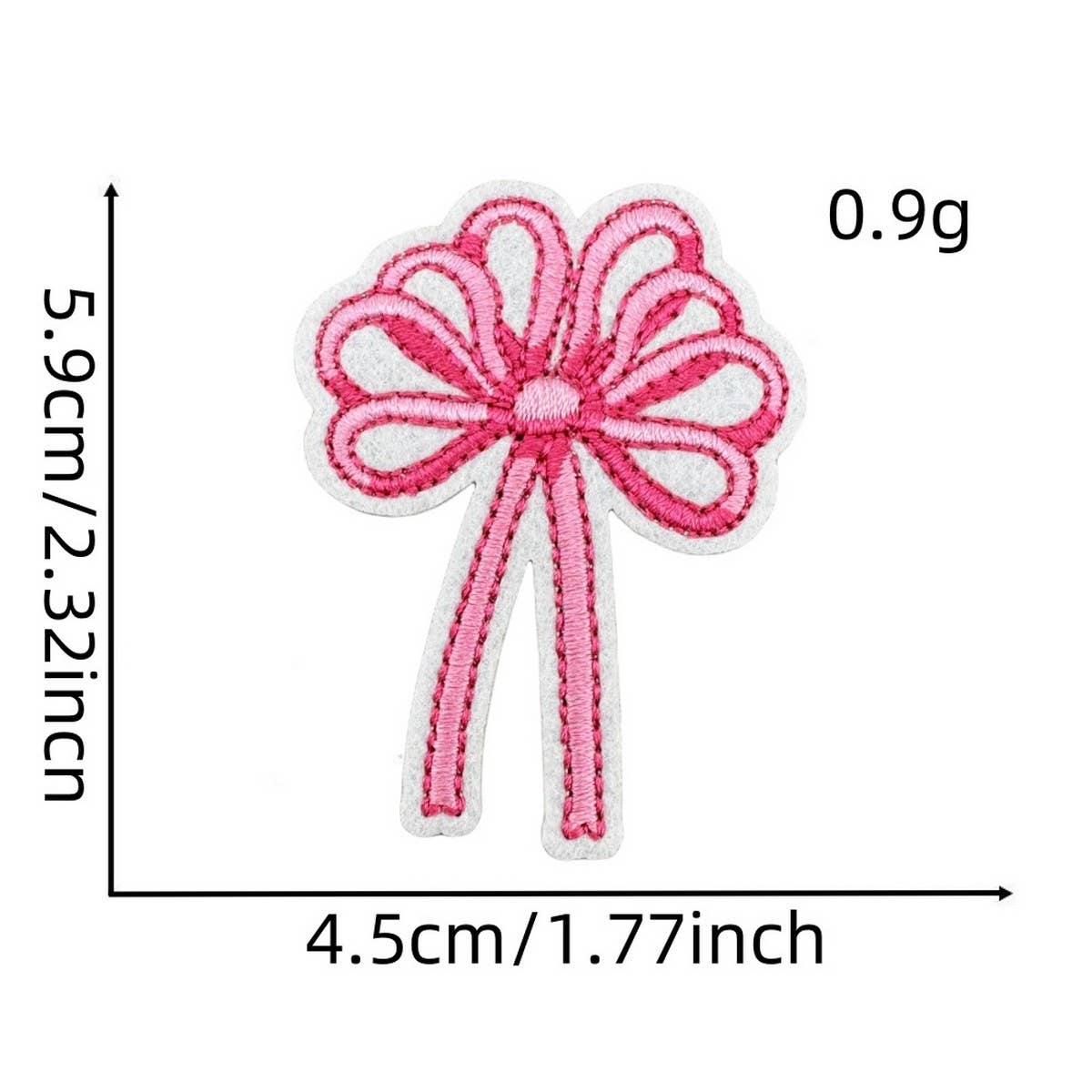NEW PINK BOW SERIES EMBROIDERED PATCHES_CWMM4019
