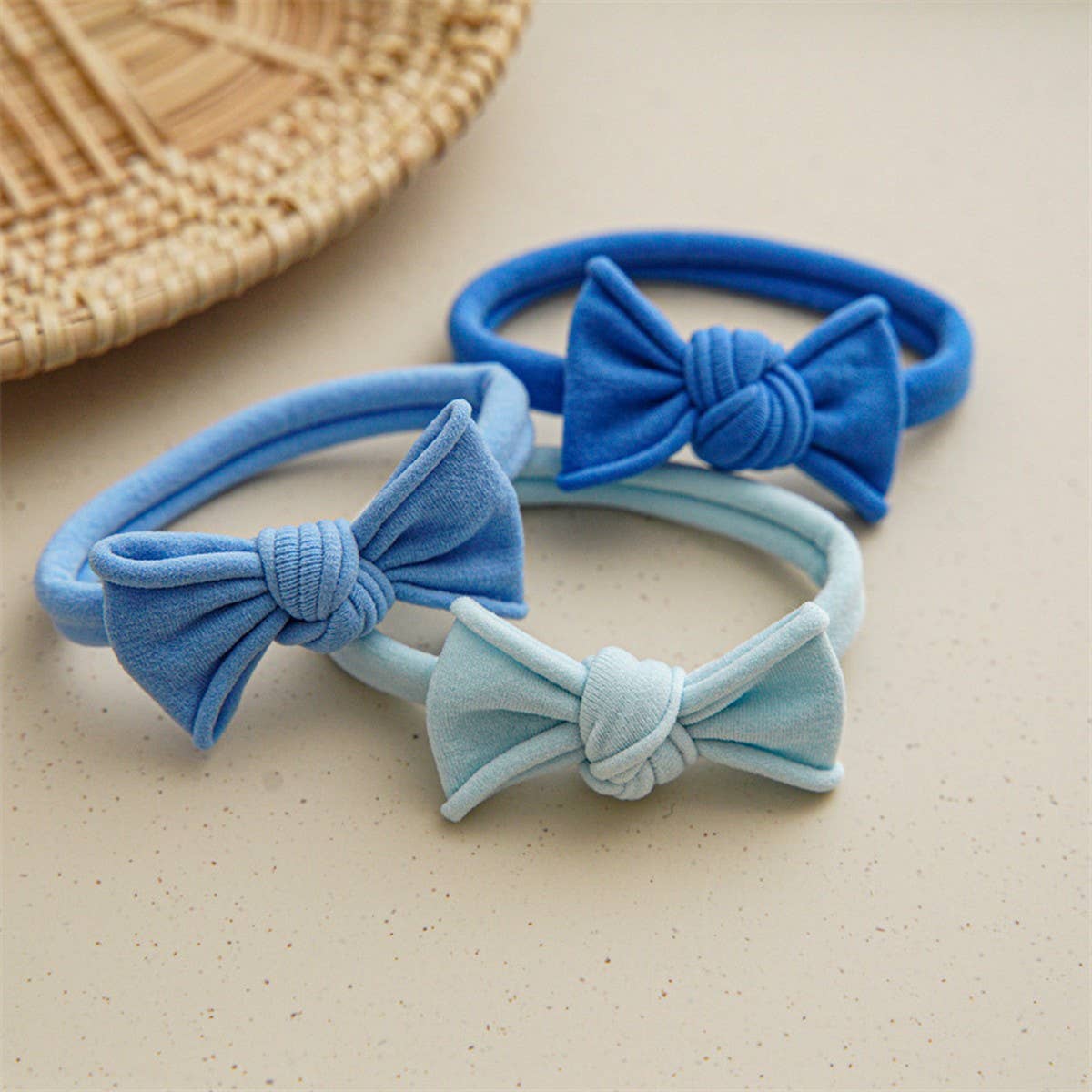 3PCS CD BUTTERFLY HIGH ELASTICITY NYLON HAIR TIES_CWAHA1110