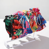 RETRO FLORAL BOW WIDE BRIM HEADBAND_CWAHA2549