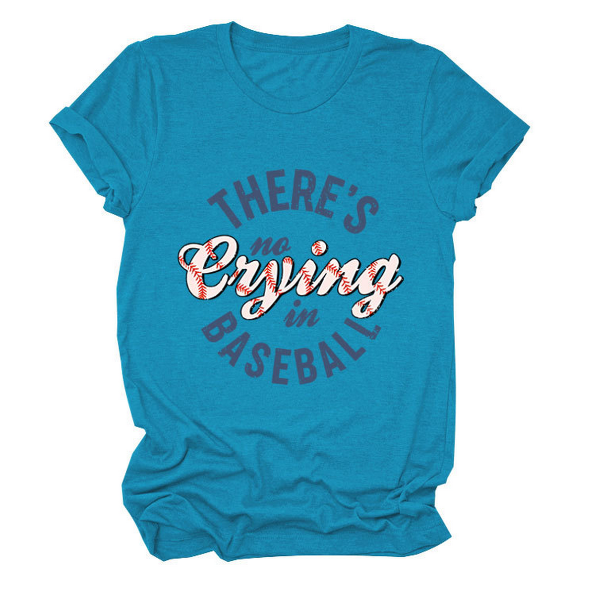 Womens No Crying In Baseball Graphic Teep_Cwttsl0481