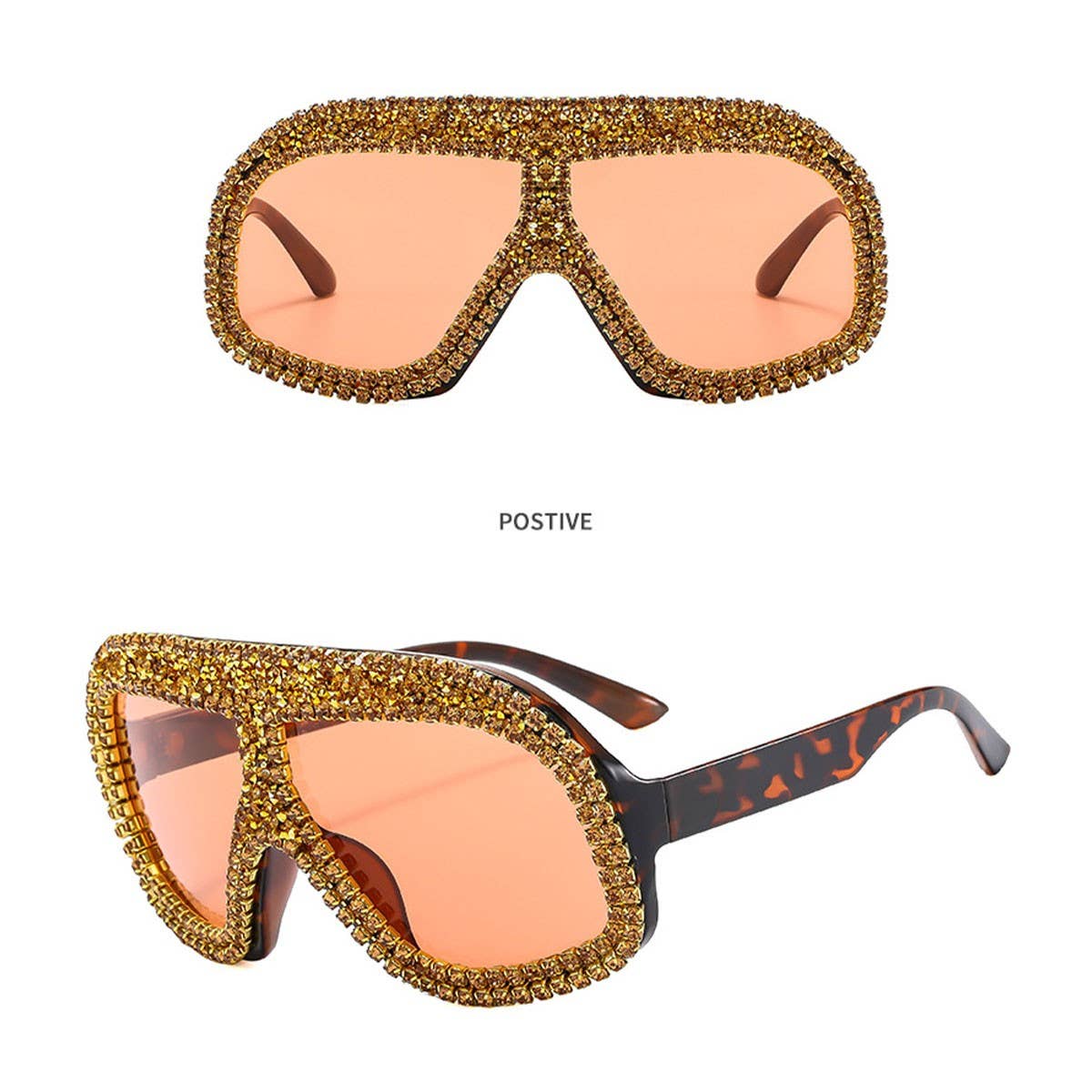 FASHIONABLE LARGE FRAME DIAMOND SUNGLASSES_CWASG0862