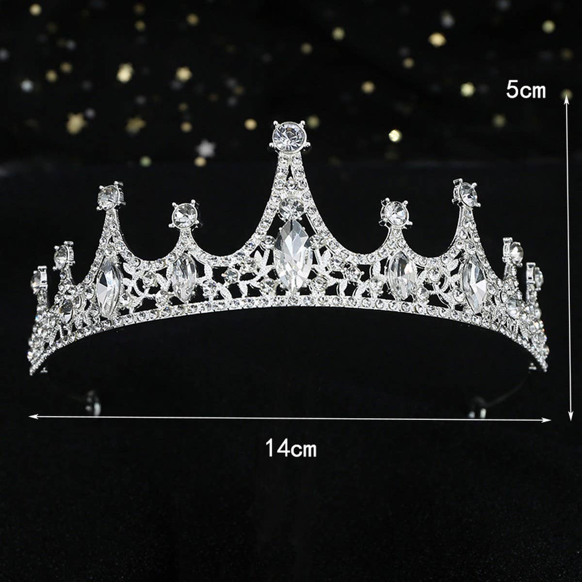 Wedding Accessories Crystal Bridal Crown Tiaras_Cwmm2010