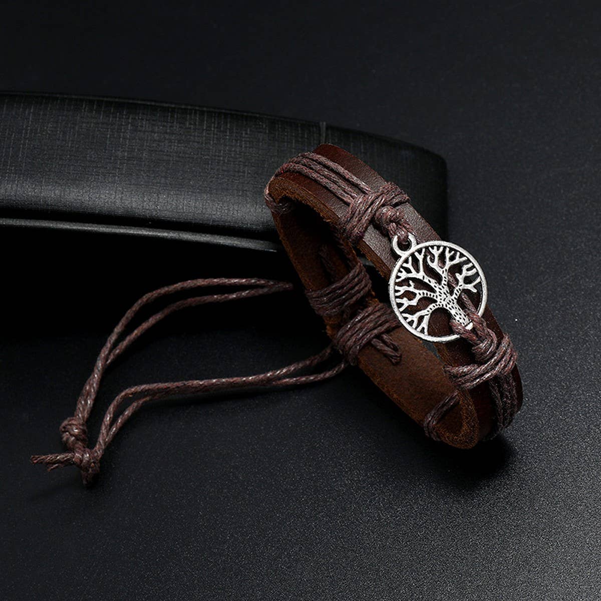 CREATIVE PERSONALITY DRAWABLE LEATHER BRACELET_CWMM4473