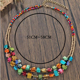 NEW BOHEMIAN VINTAGE BEADED NECKLACE_CWAJE1575