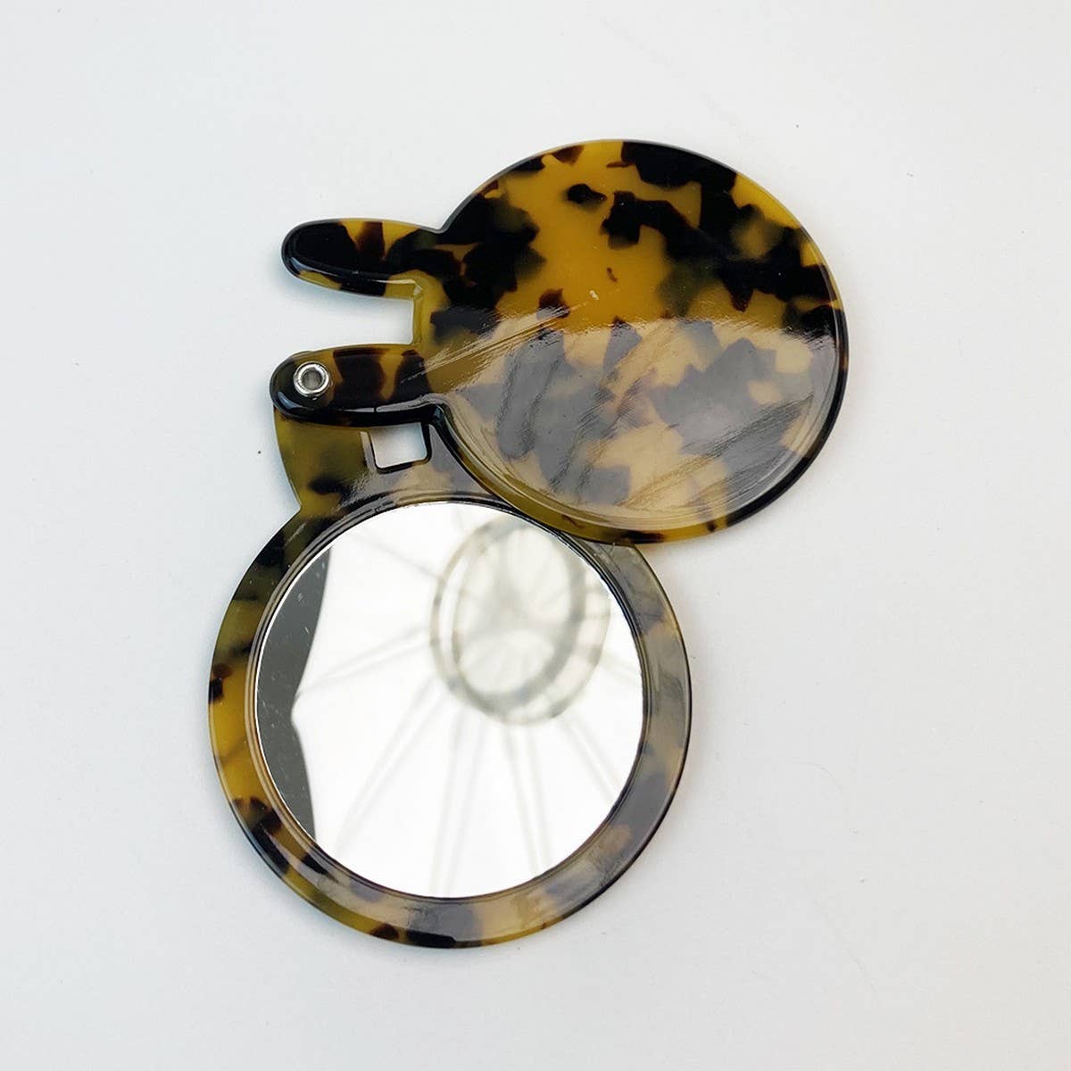 CUTE BUNNY COMPACT MIRROR ACETATE FLORAL_CWMM6374