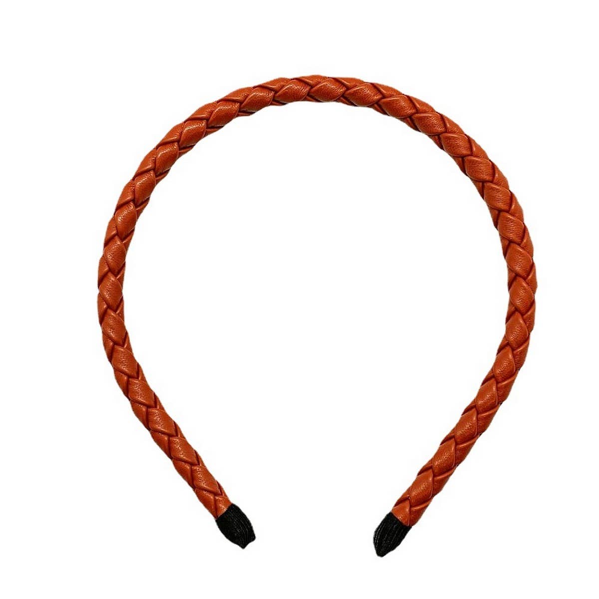 ELEGANT SIMPLE PU LEATHER WOVEN HEADBAND_CWAHA6343