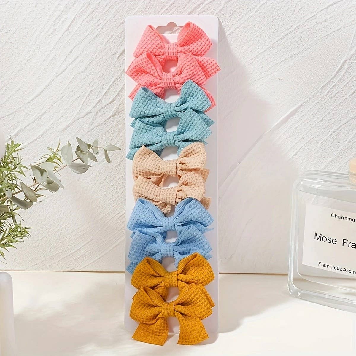 1 6 HANDMADE FABRIC BOW CLIPS FOR GIRLS_CWAHA6756