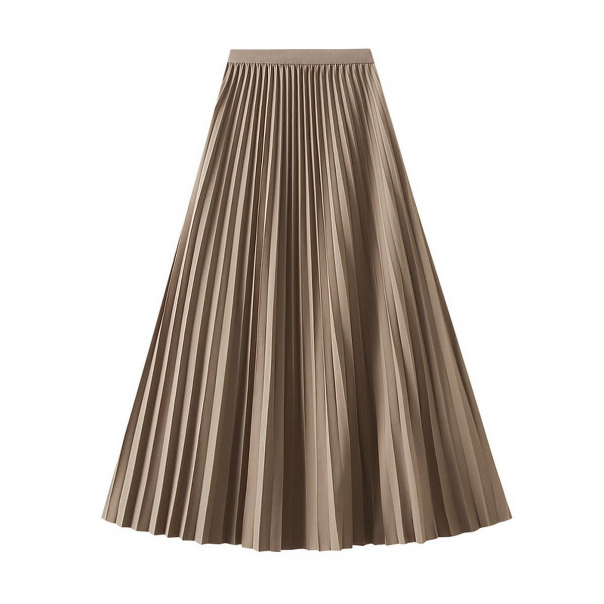 ACCORDION SKIRT LONG HIGH WAISTA LINE PLEATEDSKIRT_CWBMS0293