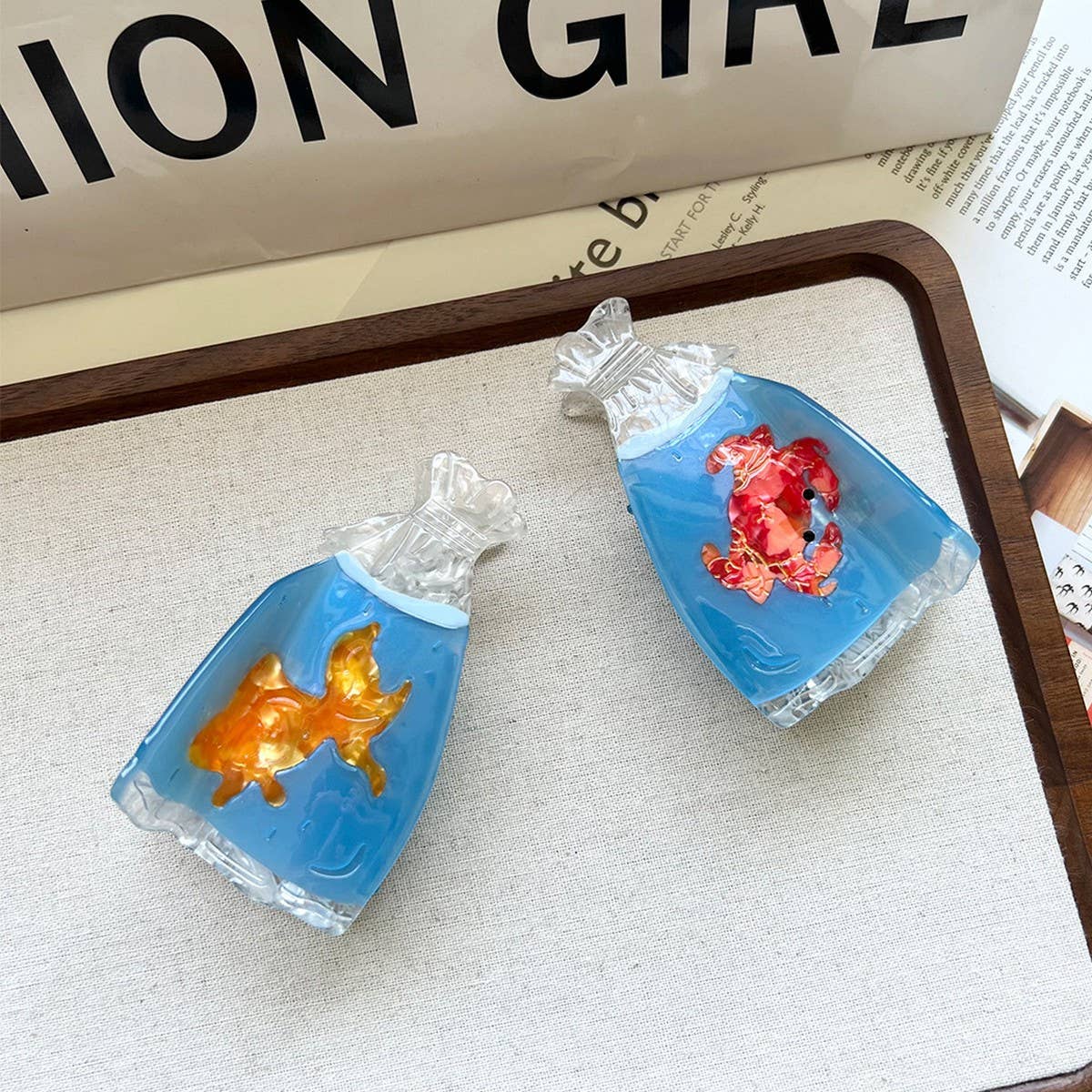 MINIMAL CLEAR BAG STARFISH CLAW CLIP OCEAN VIBES_CWAHA5825