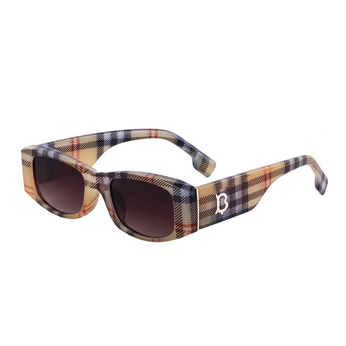 SMALL SQUARE FRAME TRENDY STREET STYLE SUNGLASSES_CWASG0733