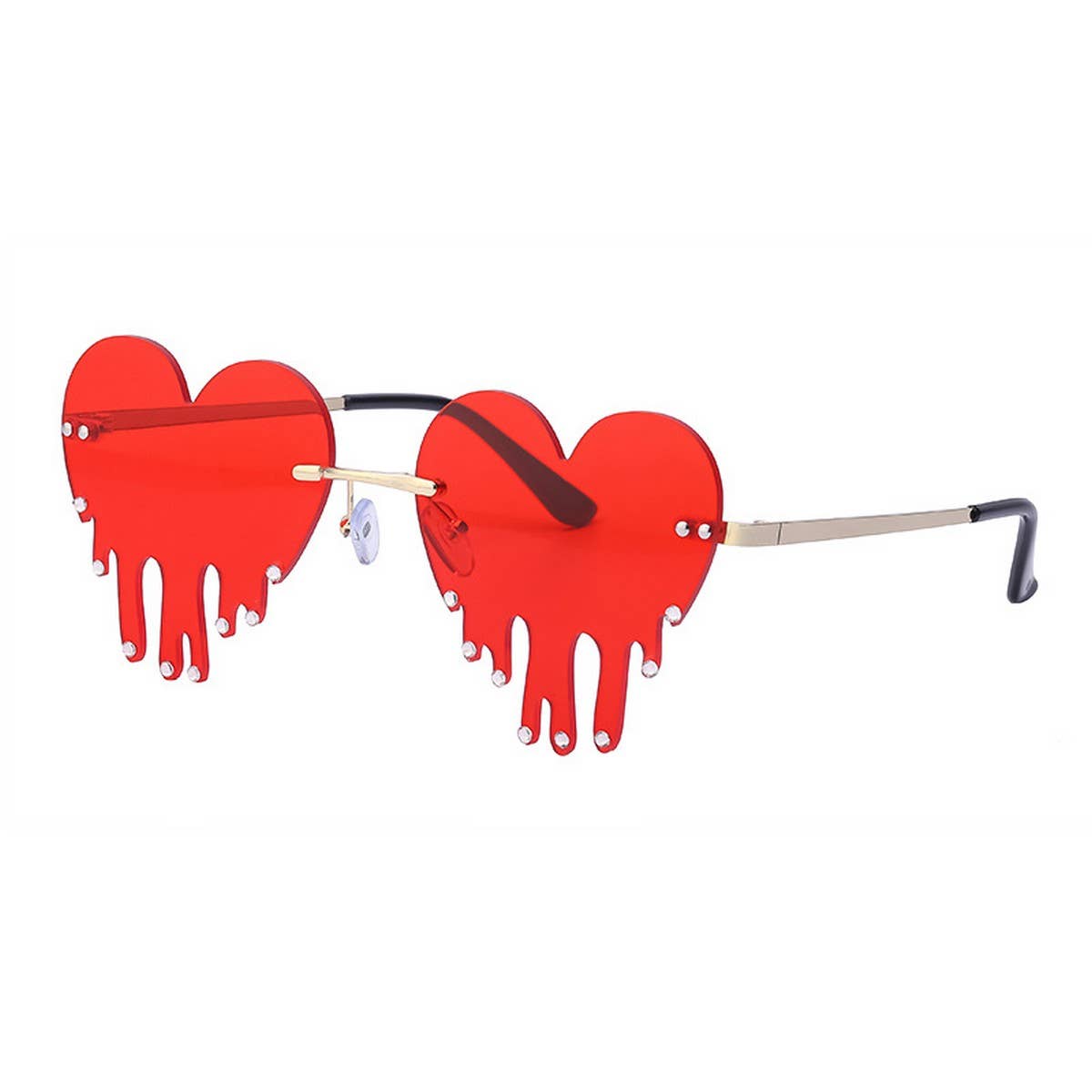 FASHIONABLE DIAMOND MELTING HEART SUNGLASSES_CWASG0709