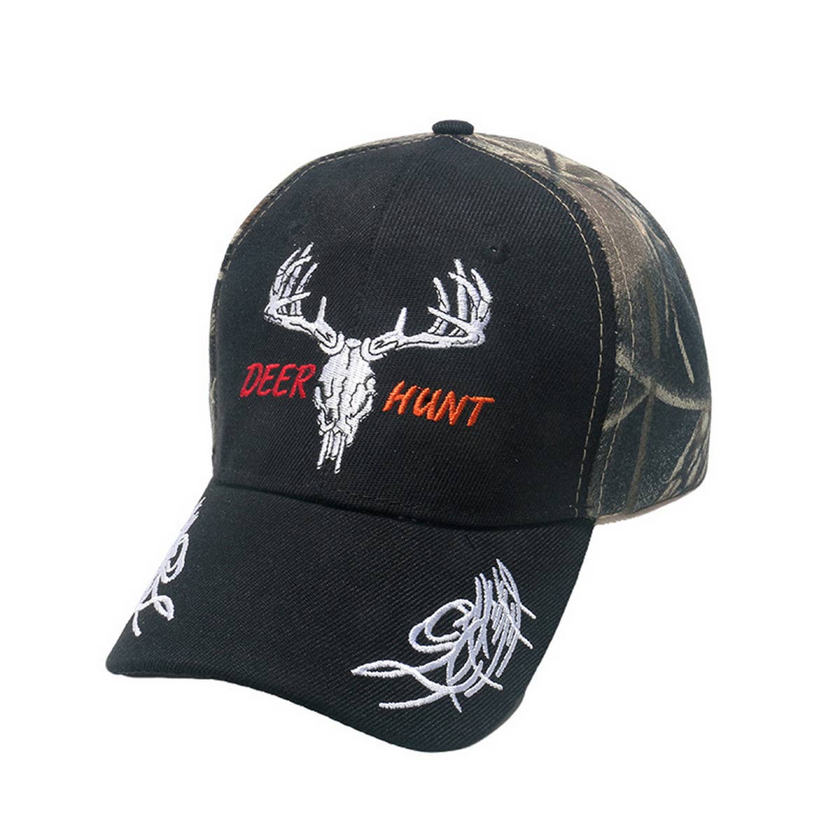 CAMOUFLAGE DEER ANTLER BASEBALL CAP OUTDOOR SUN HAT CWAH1552