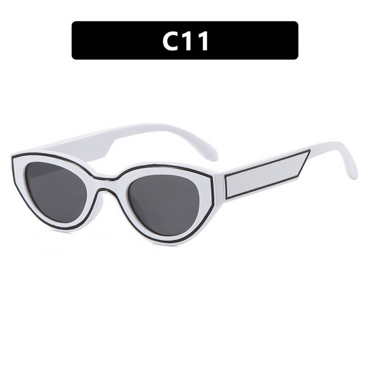 2024 NEW RETRO DOT PAINT CAT EYE SUNGLASSES_CWASG0313