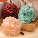 75G BATH BALL ROSE BATH FLOWER BATH BALL BATH POUF_CWMM3338