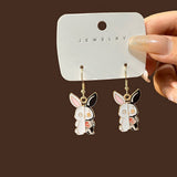 CARTOON HALLOWEEN FUNNY ANIMAL EARRINGS_CWAJE1841