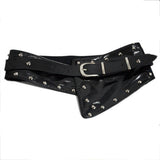 NEW CASUAL PUNK RIVETS DECORATED WIDE GIRDLE_CWABE0496