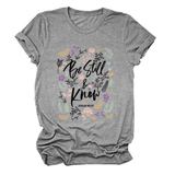 Womens Faith Tee, Be Still And Know_Cwtts1480
