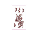 REALISTIC BROWN HENNA TATTOO STICKERS WATERPROOF_CWMM8347