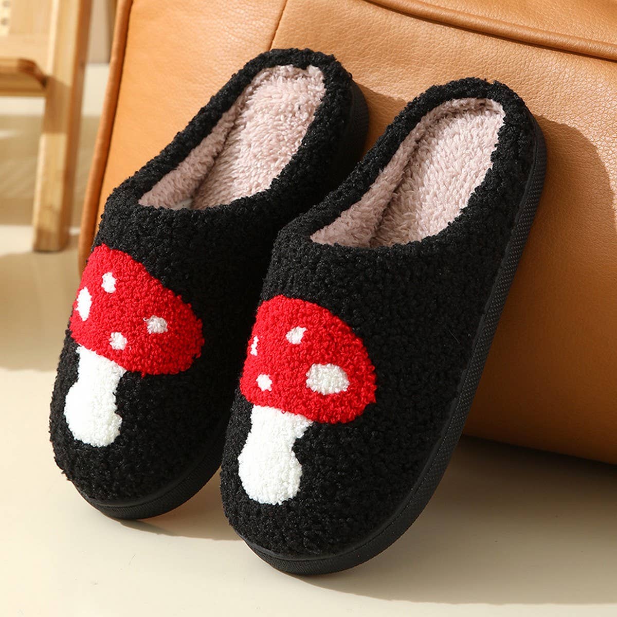 HOME LOVE PATTERN NON SLIP COTTON SLIPPERS_CWSHS0276