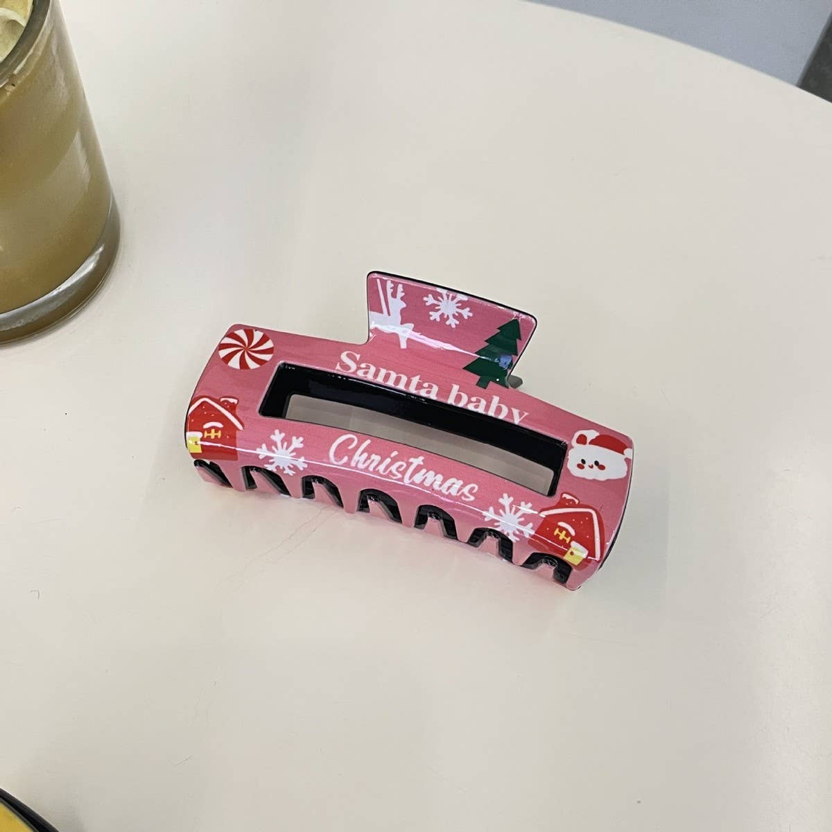 CHRISTMAS REINDEER SNOWFLAKE HAIR CLIP SHARK CLIP_CWAHA2153