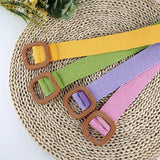 Cwabe0545_Vintage Braided Square Buckle Belt