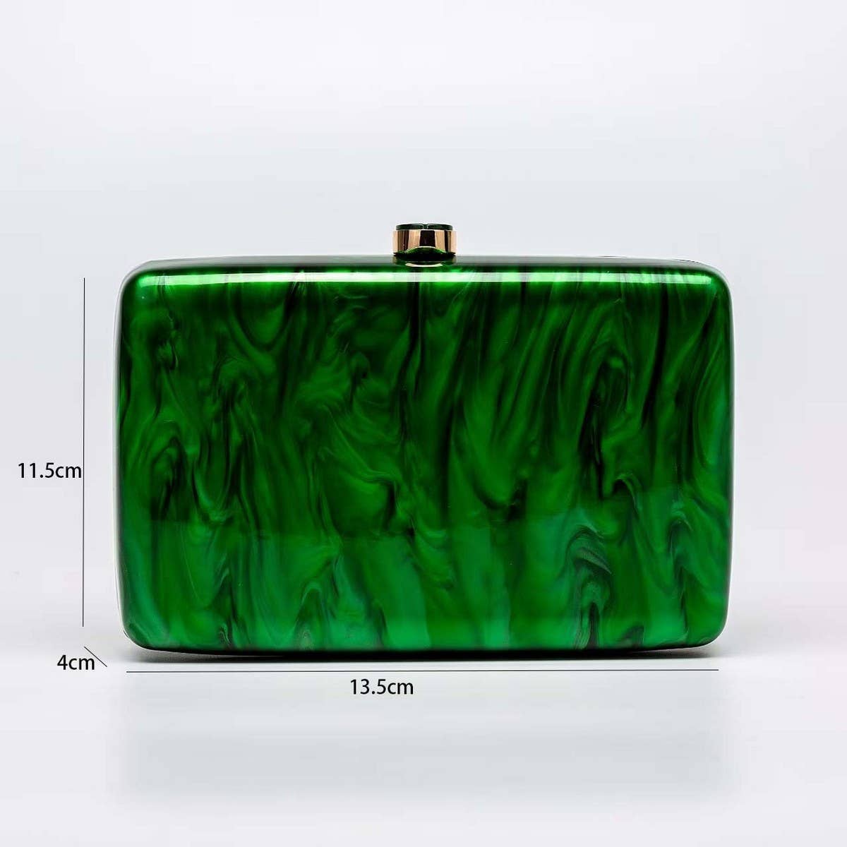 Irregular Shell Acrylic Crossbody Wedding Clutch_Cwab5924