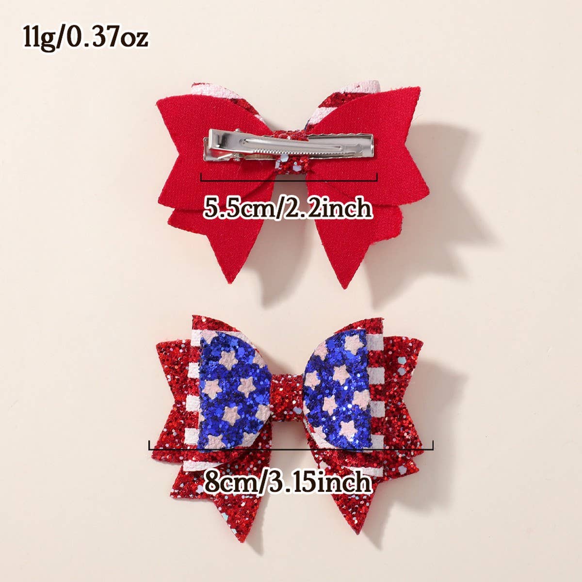 KIDS PARTY HAIR CLIPS WITH STARS AND BOWS_CWAHA6753