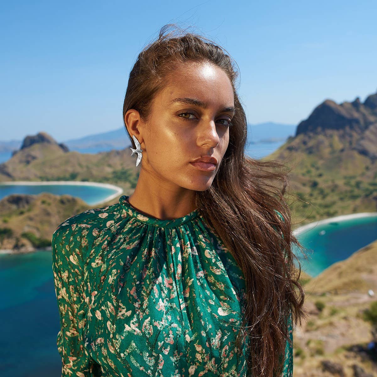 PERSONALIZED THREE DIMENSIONAL BIRD EARRINGS_CWASC1642