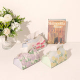 NEW HOME CAR GIRLY TEA TULIP NAPKIN STORAGE BOX_CWMM2244