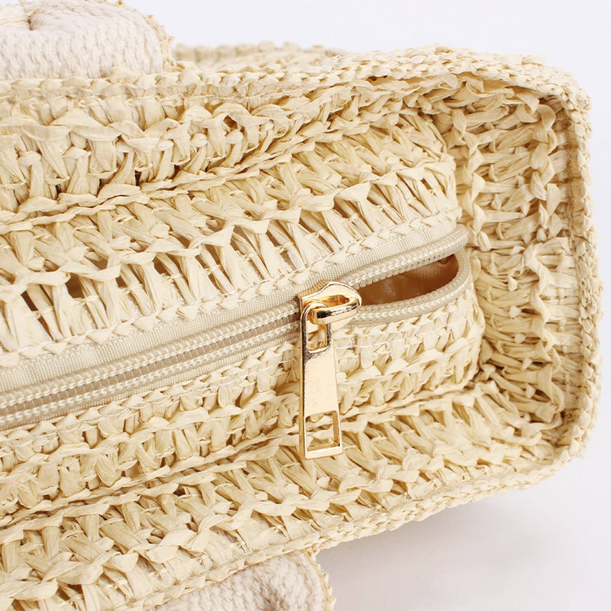 LARGE CAPACITY STRAW BAG WITH EMBROIDERED LETTERS_CWAB4700