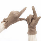 Womens Fashion Bow Touch Screen Gloves_Cwmm1555