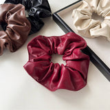 RETRO RED LEATHER HAIR BAND HAIR ACCESSORIES_CWAHA4169