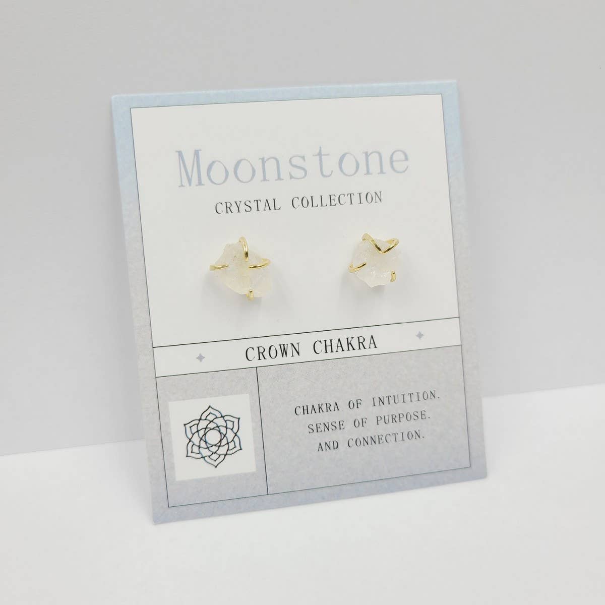 NATURAL STONE FOUR CLAW EARRINGS_CWAJE1070