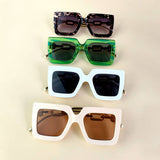 SQUARE FRAME CHAIN FASHION METAL SUNGLASSES WOMEN_CWASG0280