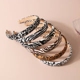 RETRO SPONGE LEOPARD PRINT HEADBAND_CWAHA1036