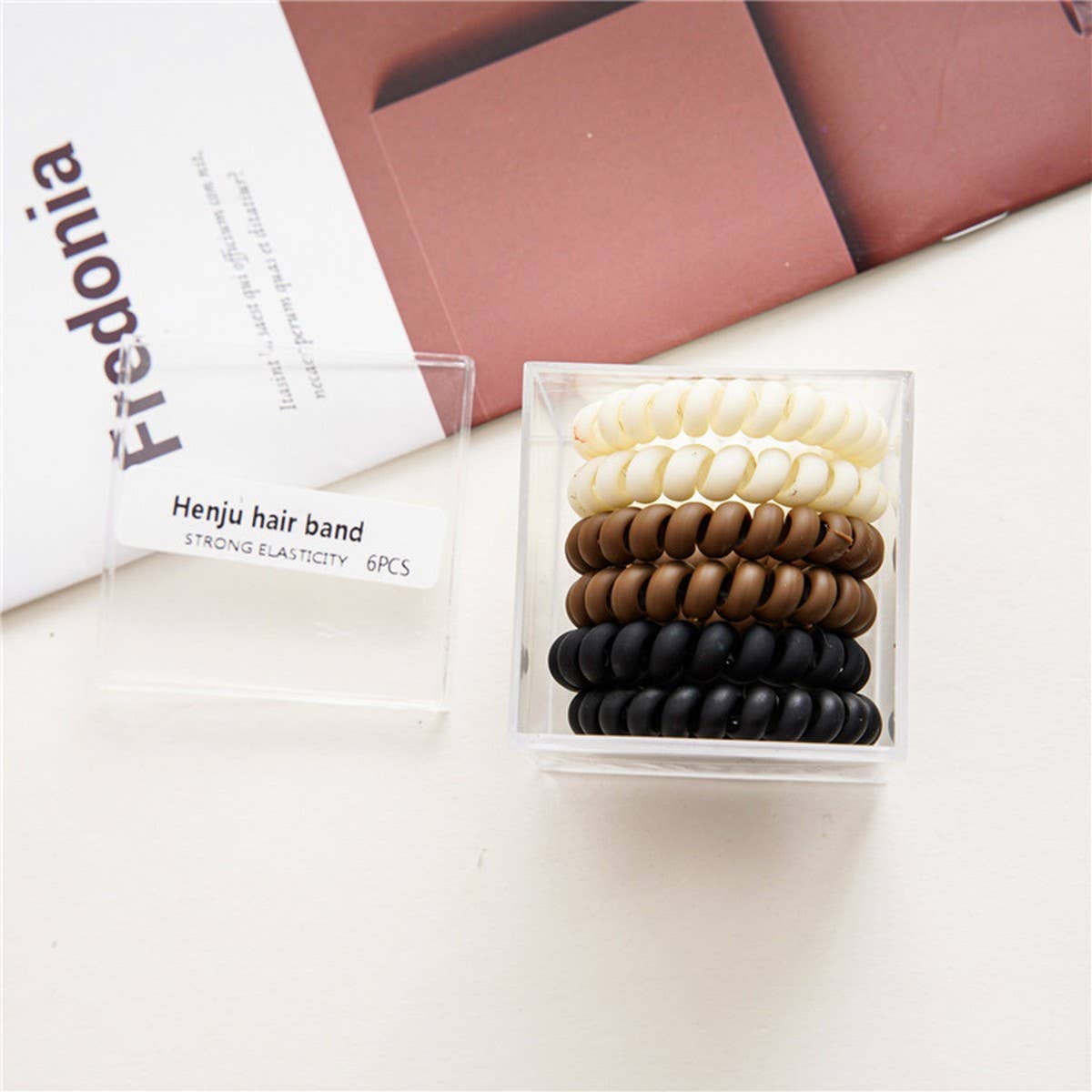 SIMPLE AND DURABLE PHONE CORD HAIR TIES_CWAHA1121