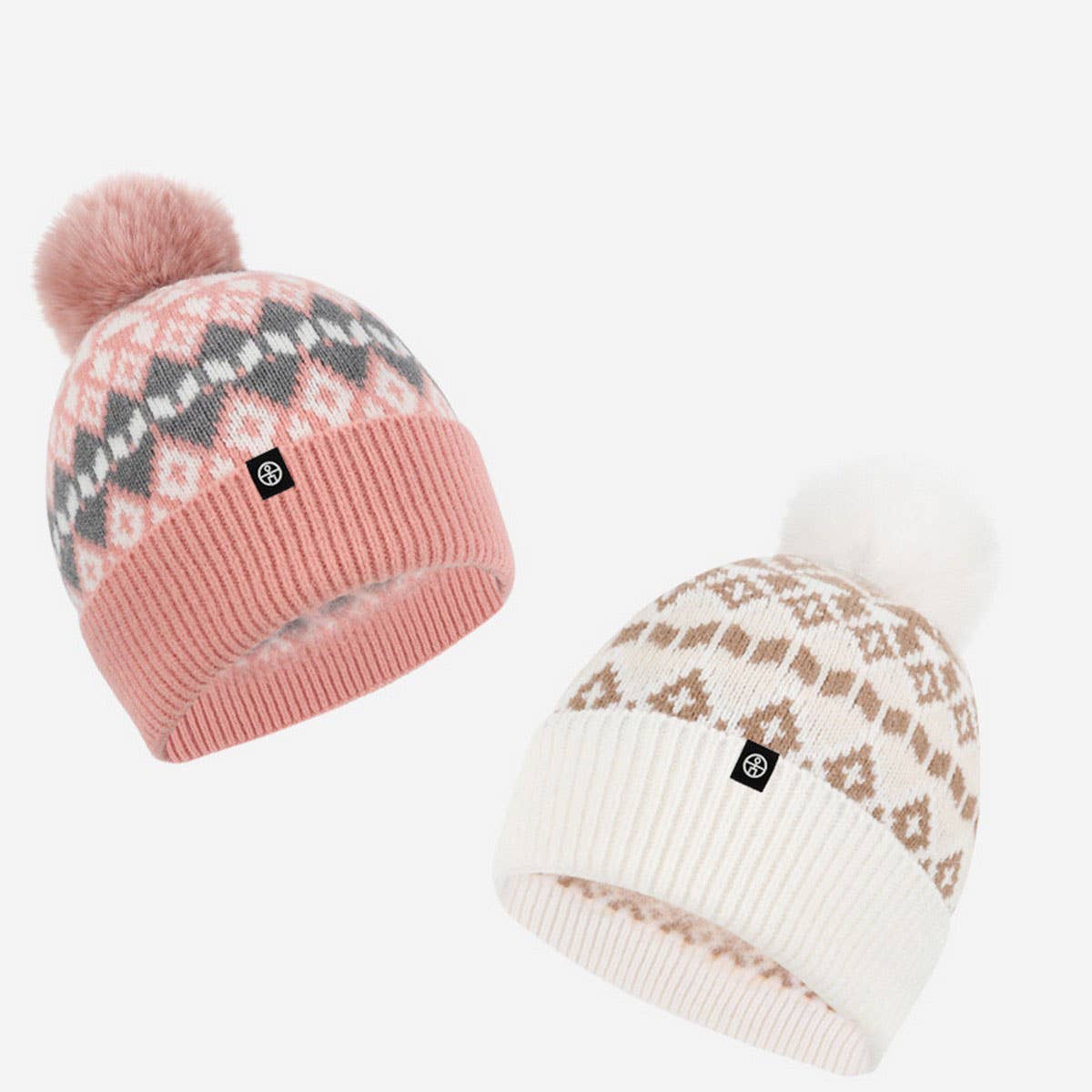 Winter Warm Jacquard Knitted Hat 3-Piece Set_Cwmm2794
