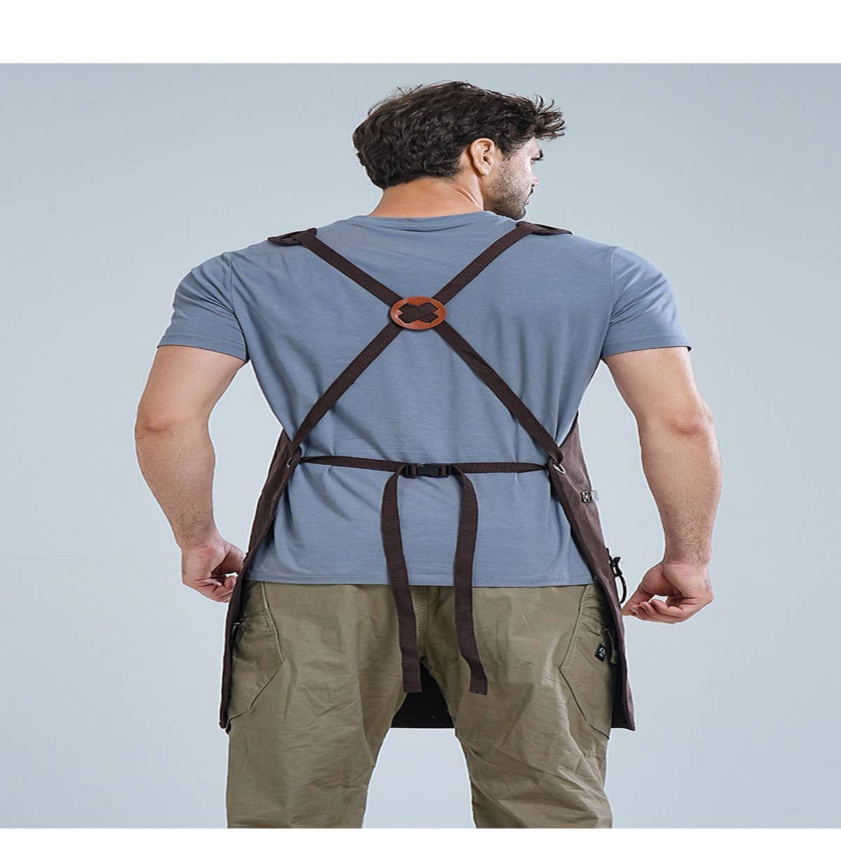 Cwmm1819_Canvas Apron Multi-Functional Work Apron