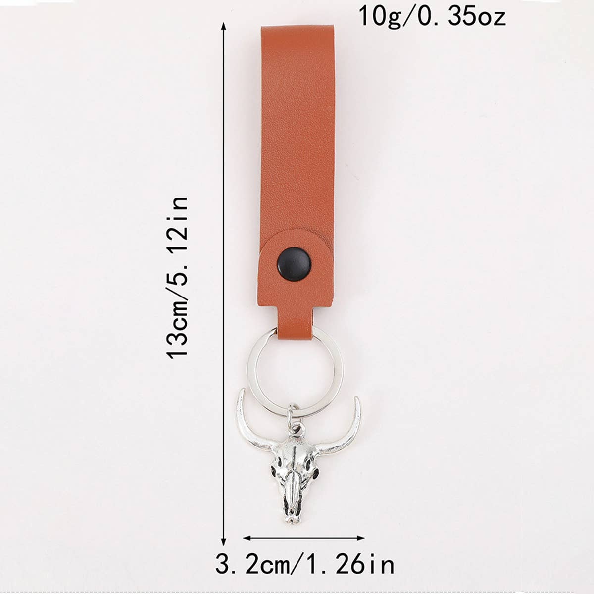 Vintage Leather Keychain_Cwmm0578