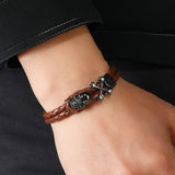 SIMPLE PERSONALIZED HALLOWEEN SKULL BRACELET_CWMM4472