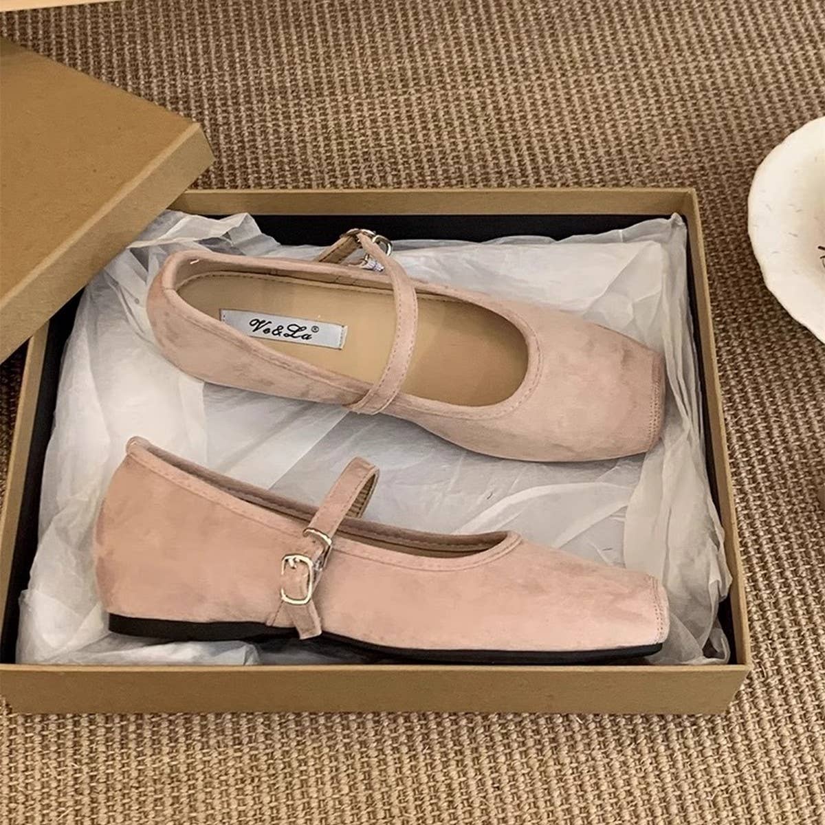 HIDDEN WEDGE SQUARE TOE FLAT LOAFERS FOR WOMEN_CWSHF0058