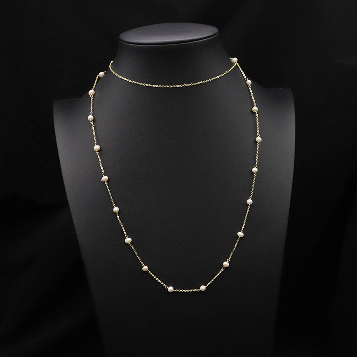 Womens Natural Freshwater Pearl Necklace