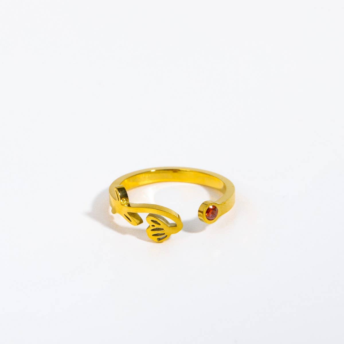 DECEMBER COLORED ZIRCONIA OPEN RING_CWMM5739