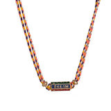 BOHO LOVE PENDANT NECKLACE COLORFUL GOLD PLATED_CWMM6972