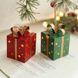 IRON STAR LIGHTED GIFT BOX XMAS TREE DECOR_CWMM9779