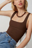 CLASSIC SOLID COLOR SHIRT TIGHTFITTING HALTER_CWTTK0293